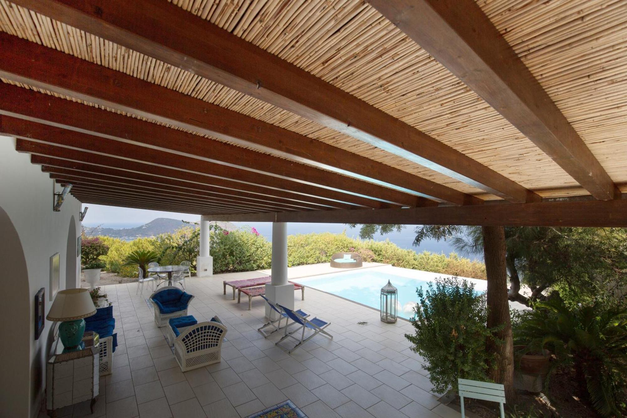 Sealight Villa Lipari - Vista E Piscina المظهر الخارجي الصورة